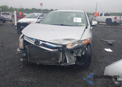 2012 Honda Civic Hybrid from USA, damaged, VIN JHMFB4F3XCS007123